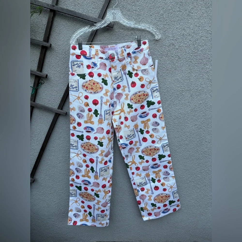 Lisa Says Gah White Pasta Buon Appetito Robyn Jeans New with Tags! - Picture 4 of 12